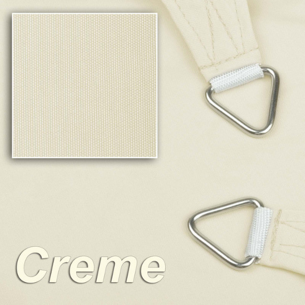 Das Material des Polyester Gewebes ist feinmaschig und im 30° Winkel aufgehangen wasserabweisend