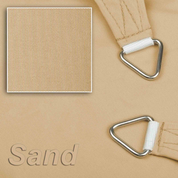 Das Material des Polyester Gewebes ist feinmaschig und im 30° Winkel aufgehangen wasserabweisend