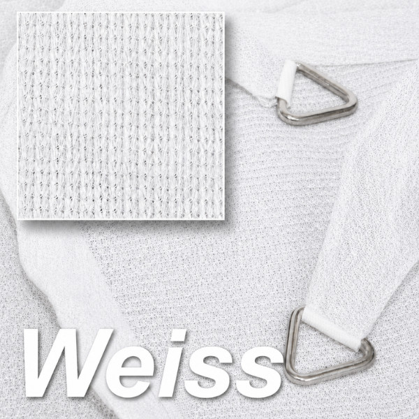 Das Material des HDPE Gewebes ist grobmaschig, sodass man noch leicht von der Sonne gekitzelt wird.