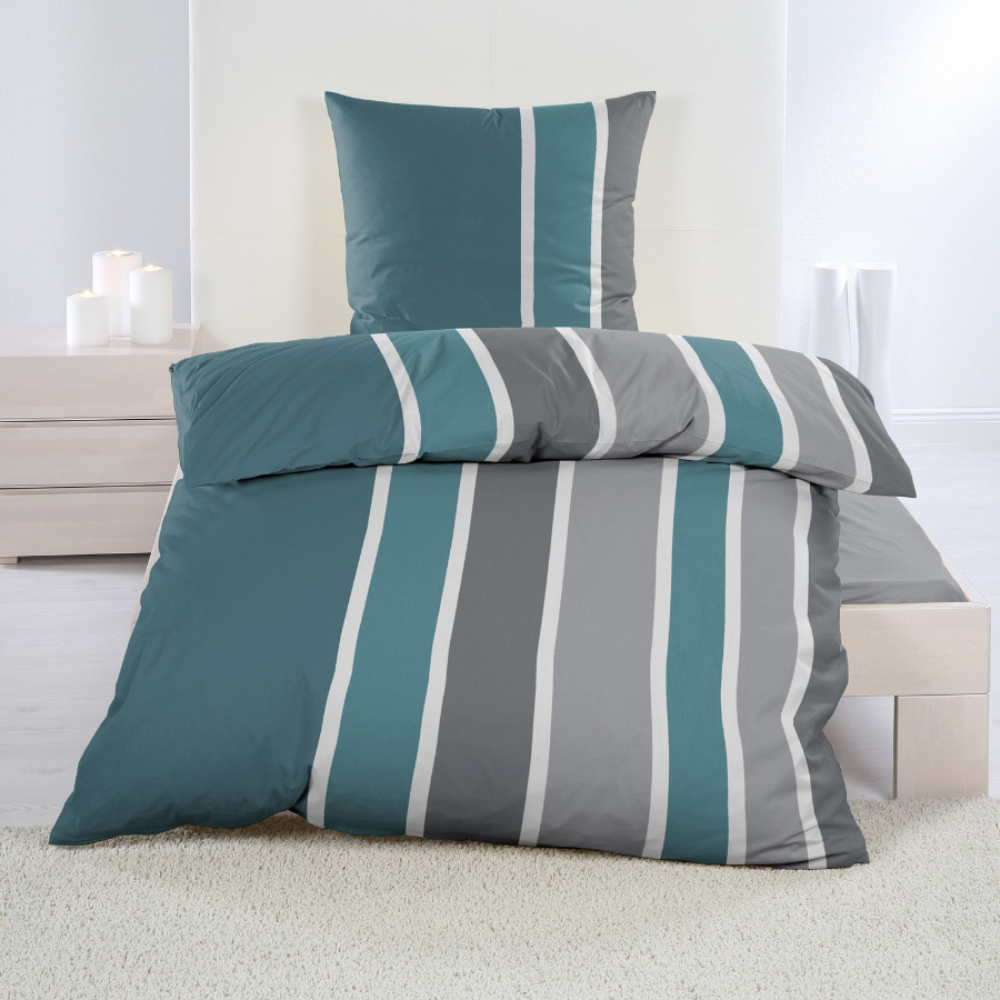 Fleece Petrol Blau Grau