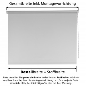 Verdunkelungsrollo weiß
