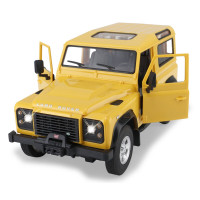 Jamara Land Rover Defender 1:14 gelb 2,4GHz Tür manuell