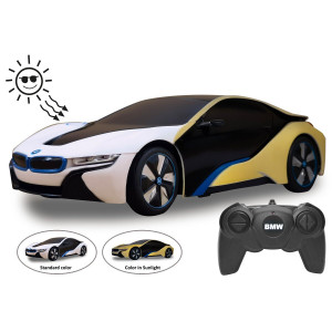 Jamara BMW I8 1:24 weiß/gelb 2,4GHz UV Photochromic...