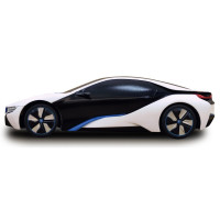 Jamara BMW I8 1:24 weiß/gelb 2,4GHz UV Photochromic Serie
