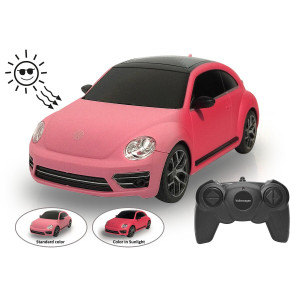 Jamara VW Beetle 1:24 pink/rot 2,4GHz UV Photochromic Serie