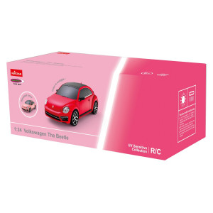 Jamara VW Beetle 1:24 pink/rot 2,4GHz UV Photochromic Serie