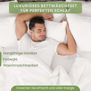 Jersey Bettwäsche 135x200cm Weiss