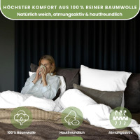 Jersey Bettwäsche 135x200cm Weiss