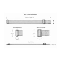 Julido Hochlehner Auflage 120x50x5cm Gartenstuhlauflage Kopfpolster UV-beständig