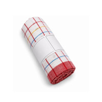 Julido 10 Stück Geschirrtuch 45x70 cm aus 100% Baumwolle kariert saugfähig