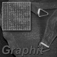 hanSe Sonnensegel HDPE 4x5m konkav wetterfest Schattenspender im Garten Terrasse