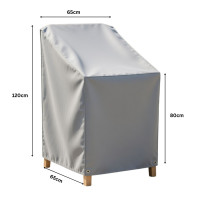 Wasserdichte Gartenstuhlhülle 600D – UV & wetterfest 65x65x80/120cm