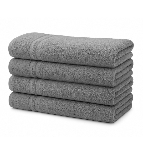 Julido 4er Set Handtücher 50x100 cm aus 100% Baumwolle, weich & saugstark