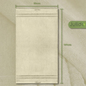 Julido 4er Set Handtücher 50x100 cm aus 100% Baumwolle, weich & saugstark