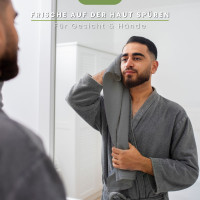 Julido 4er Set Handtücher 50x100 cm aus 100% Baumwolle, weich & saugstark