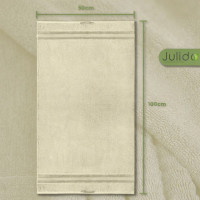 Julido 4er Set Handtücher 50x100 cm aus 100% Baumwolle, weich & saugstark