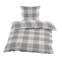 Fleece Bettwäsche 135x200 + 80x80cm Winterbettwäsche mit Reißverschluss