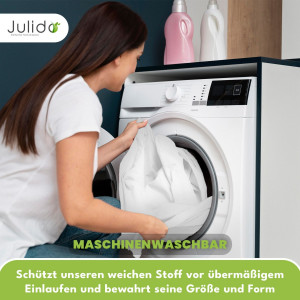 Julido Jersey Spannbettlaken 140–160x200cm Weiss aus 100% Baumwolle atmungsaktiv