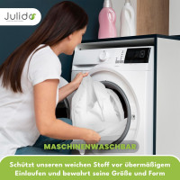 Julido Jersey Spannbettlaken 140–160x200cm Weiss aus 100% Baumwolle atmungsaktiv