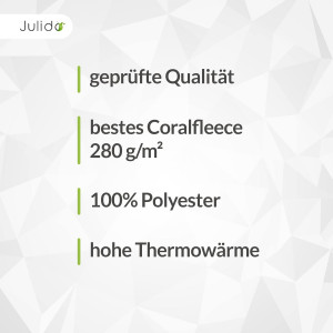 Julido Kuscheldecke 150x200 cm – Premium Wohndecke, Flauschig und Pflegeleicht