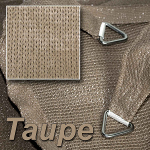hanSe Sonnensegel 2x2m Taupe HDPE UV-beständig & wetterfest für den Garten