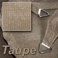 hanSe Sonnensegel 2x3m Taupe in HDPE UV-beständig & wetterfesst für den Garten