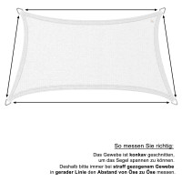 Sonnensegel Polyester 2x4m Taupe