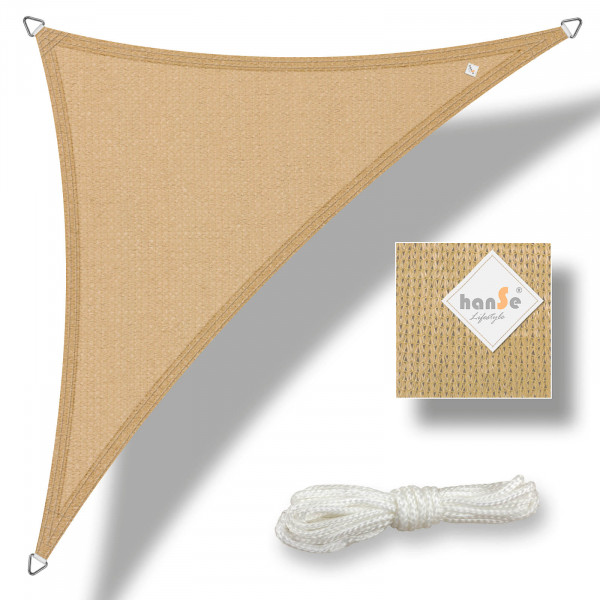 hanSe Sonnensegel 3x3x3m Sand