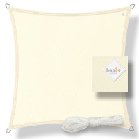 Sonnensegel Polyester 2x2m Creme
