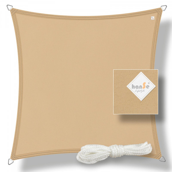 Sonnensegel Polyester 2x2m Sand