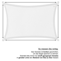Sonnensegel Polyester 2x3m Sand